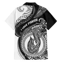 Go Fishing Family Matching Off Shoulder Long Sleeve Dress and Hawaiian Shirt Polynesian Pattern LT05 - Polynesian Pride