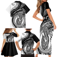 Go Fishing Family Matching Short Sleeve Bodycon Dress and Hawaiian Shirt Polynesian Pattern LT05 - Polynesian Pride