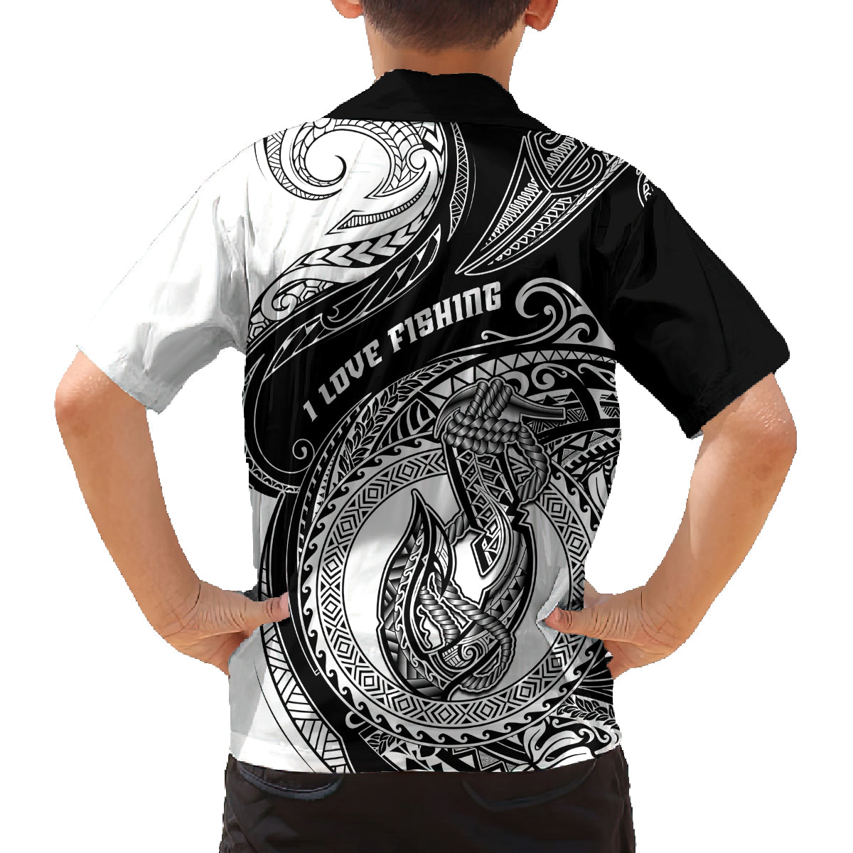 Go Fishing Family Matching Tank Maxi Dress and Hawaiian Shirt Polynesian Pattern LT05 - Polynesian Pride