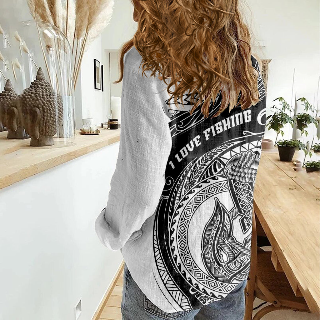 go-fishing-women-casual-shirt-polynesian-pattern