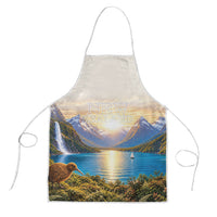 New Zealand Flag Apron Scenic Nature LT05 Multicolor - Polynesian Pride
