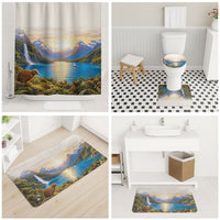 New Zealand Flag Bathroom Set Scenic Nature LT05 - Polynesian Pride