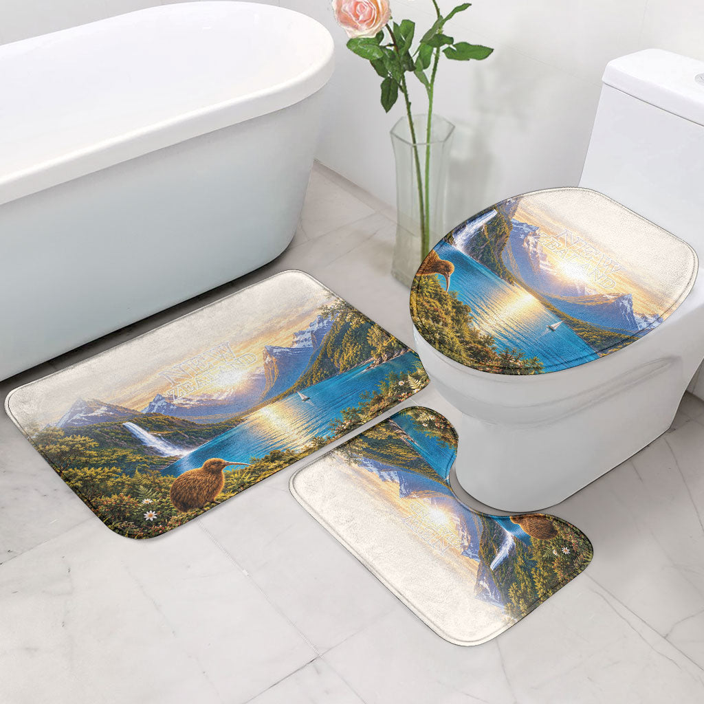 New Zealand Flag Bathroom Set Scenic Nature LT05 - Polynesian Pride