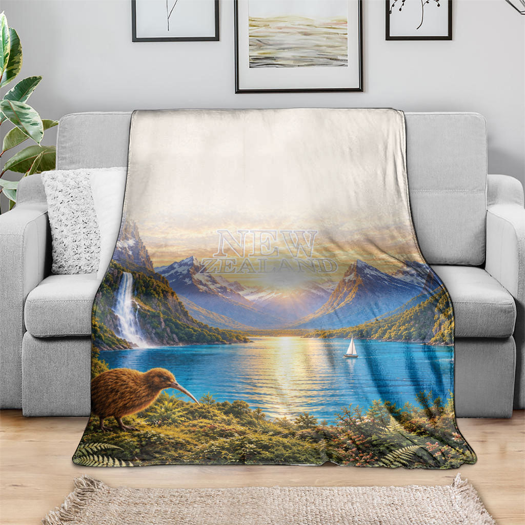 New Zealand Flag Blanket Scenic Nature LT05 - Polynesian Pride