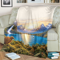 New Zealand Flag Blanket Scenic Nature LT05 - Polynesian Pride