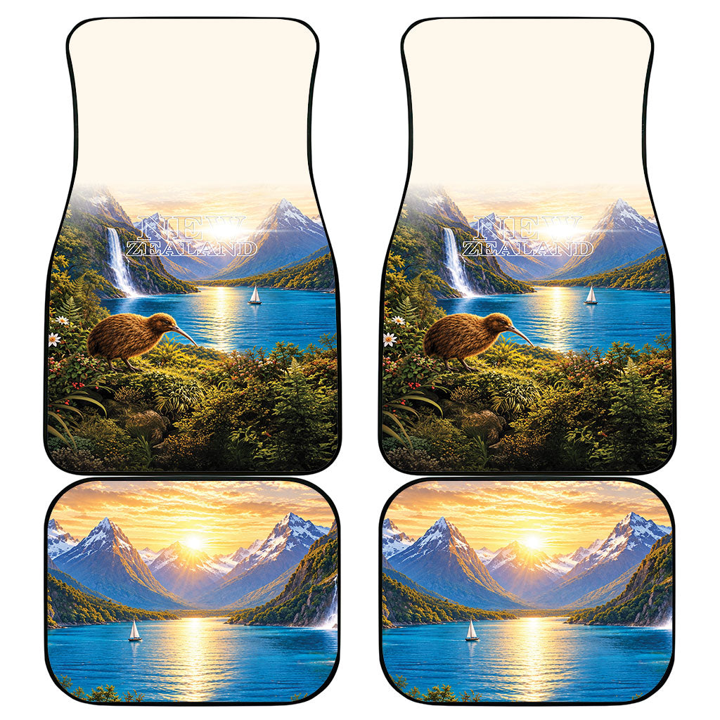 New Zealand Flag Car Mats Scenic Nature LT05 - Polynesian Pride