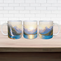 New Zealand Flag Ceramic Mug Scenic Nature LT05 - Polynesian Pride