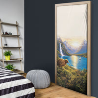 New Zealand Flag Door Cover Scenic Nature LT05 - Polynesian Pride