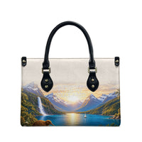 New Zealand Flag Leather Bag Scenic Nature LT05 - Polynesian Pride