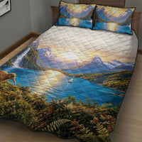 New Zealand Flag Quilt Bed Set Scenic Nature LT05 - Polynesian Pride