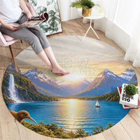 New Zealand Flag Round Carpet Scenic Nature LT05 - Polynesian Pride