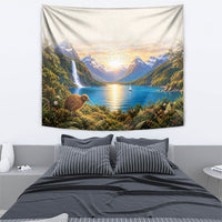 New Zealand Flag Tapestry Scenic Nature LT05 - Polynesian Pride