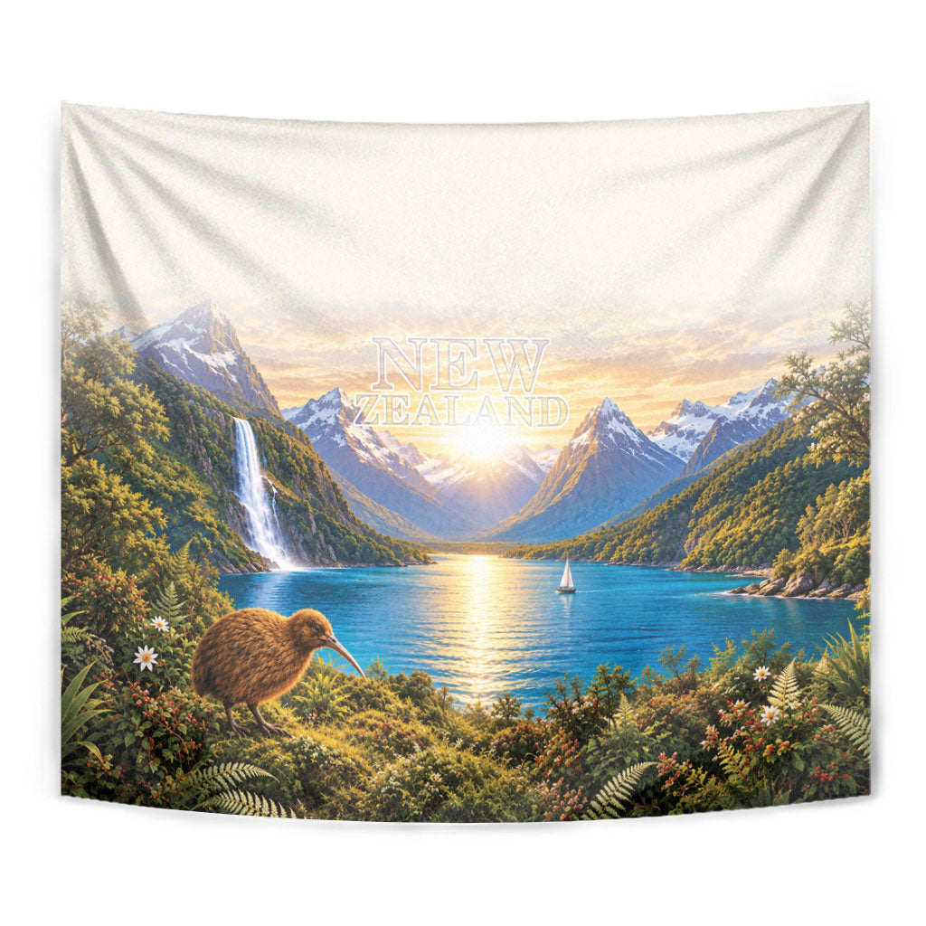 New Zealand Flag Tapestry Scenic Nature LT05 - Polynesian Pride