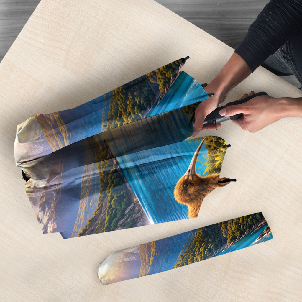 New Zealand Flag Umbrella Scenic Nature LT05 - Polynesian Pride