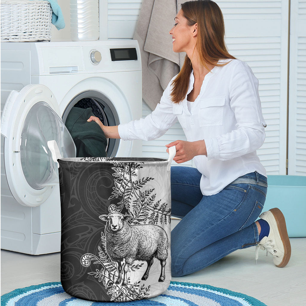 New Zealand Aotearoa Hipi Laundry Basket Maori Pattern LT05 - Polynesian Pride