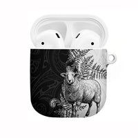 New Zealand Aotearoa Hipi AirPods Case Maori Pattern LT05 Black - Polynesian Pride