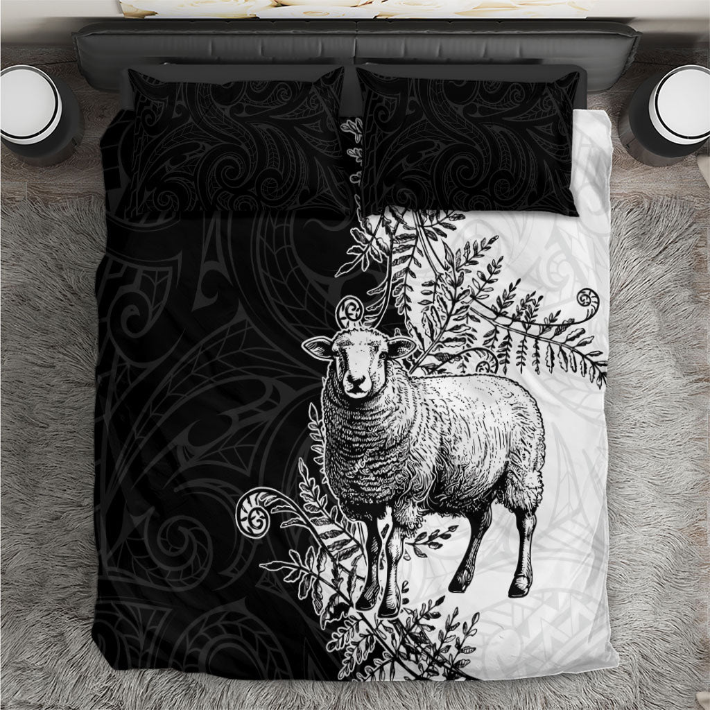 New Zealand Aotearoa Hipi Bedding Set Maori Pattern LT05 Black - Polynesian Pride