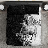 New Zealand Aotearoa Hipi Bedding Set Maori Pattern LT05 Black - Polynesian Pride
