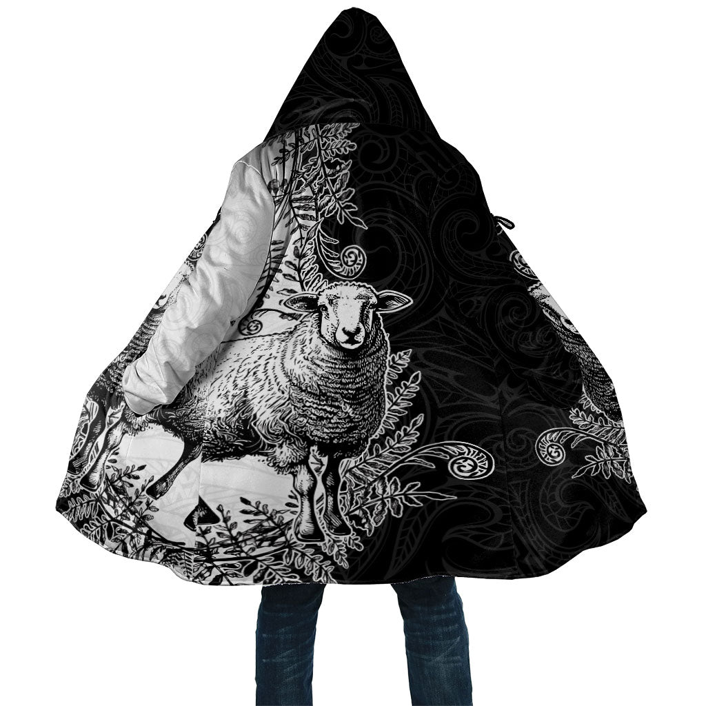 New Zealand Aotearoa Hipi Cloak Maori Pattern LT05 Unisex Black - Polynesian Pride