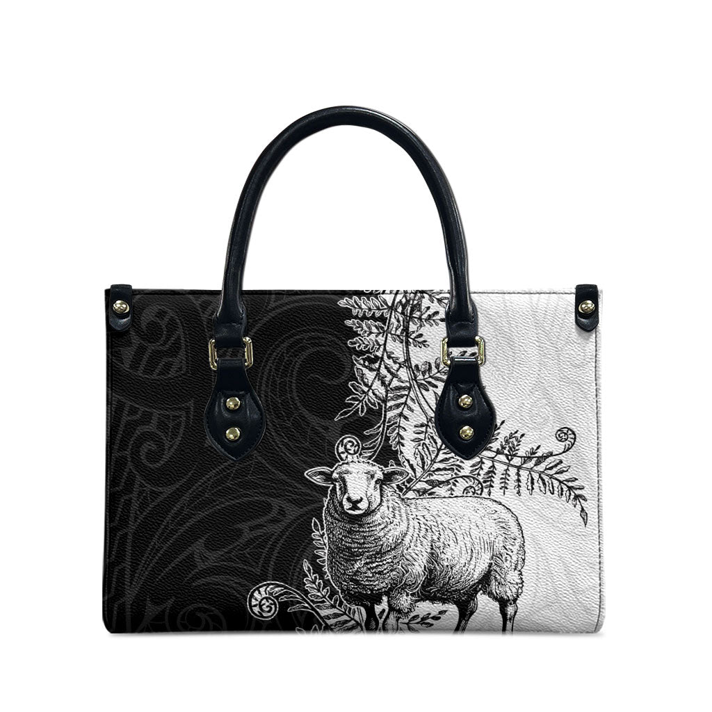 New Zealand Aotearoa Hipi Leather Bag Maori Pattern LT05 - Polynesian Pride