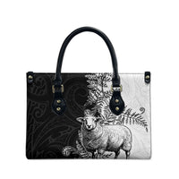 New Zealand Aotearoa Hipi Leather Bag Maori Pattern LT05 - Polynesian Pride