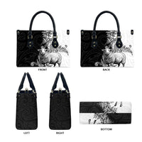 New Zealand Aotearoa Hipi Leather Bag Maori Pattern LT05 - Polynesian Pride