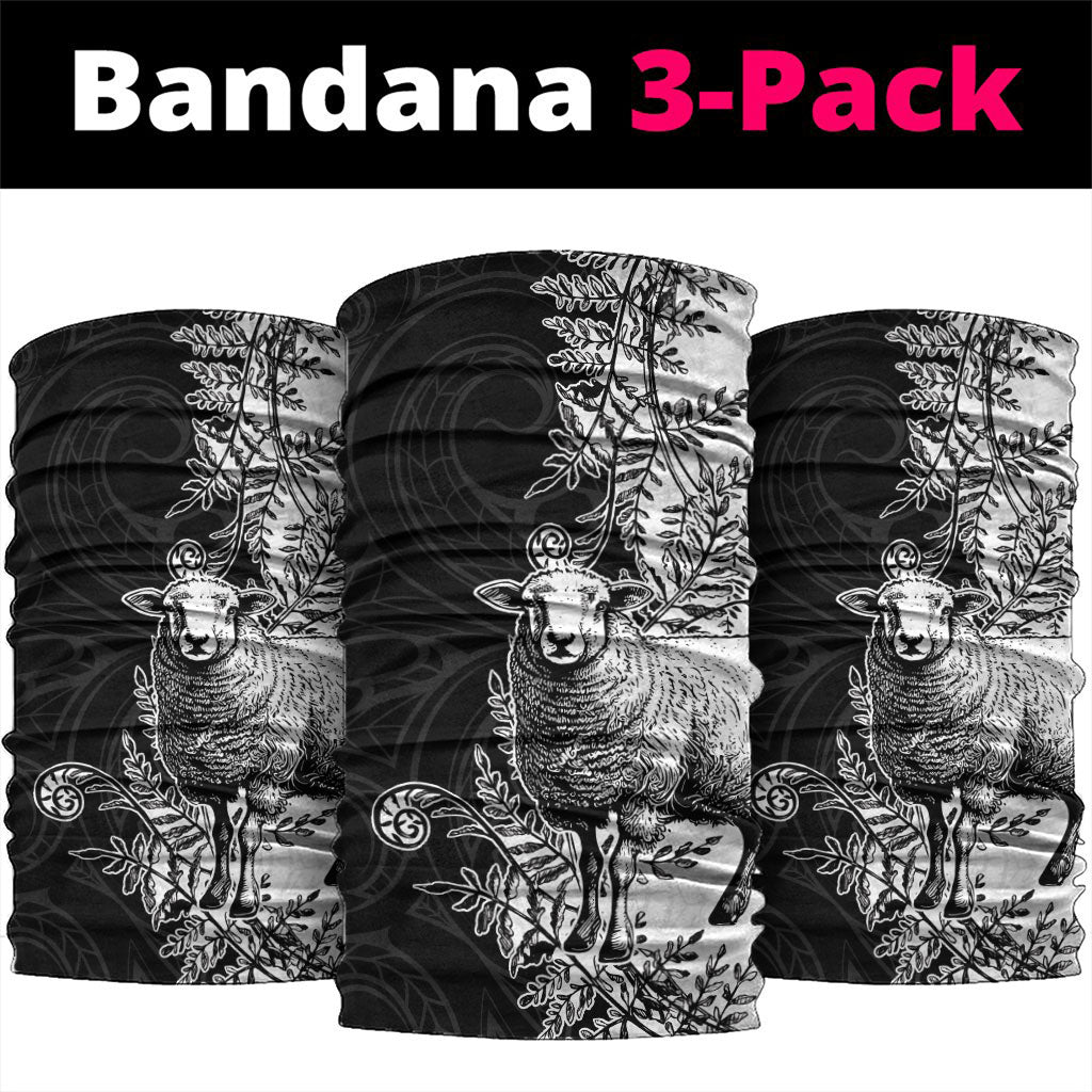 New Zealand Aotearoa Hipi Neck Gaiter Maori Pattern LT05 package One Size: 25*50cm Black - Polynesian Pride