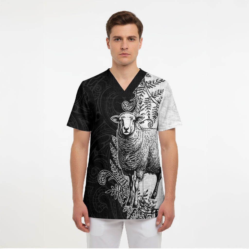 New Zealand Aotearoa Hipi Scrub Top Maori Pattern LT05 - Polynesian Pride