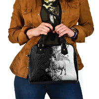 New Zealand Aotearoa Hipi Shoulder Handbag Maori Pattern LT05 - Polynesian Pride