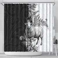 New Zealand Aotearoa Hipi Shower Curtain Maori Pattern LT05 - Polynesian Pride