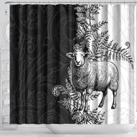New Zealand Aotearoa Hipi Shower Curtain Maori Pattern LT05 - Polynesian Pride