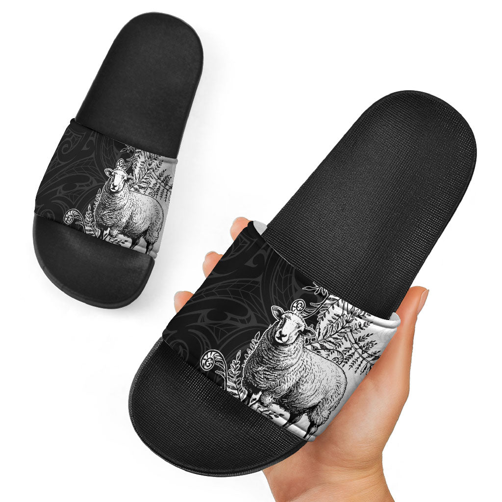 New Zealand Aotearoa Hipi Slide Sandals Maori Pattern LT05 - Polynesian Pride