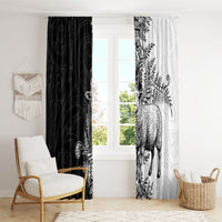 New Zealand Aotearoa Hipi Window Curtain Maori Pattern LT05 - Polynesian Pride
