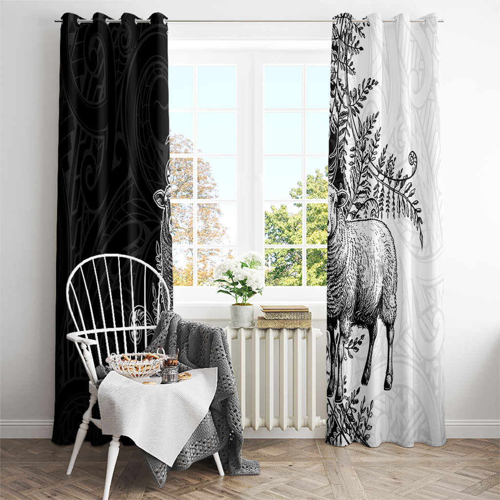 New Zealand Aotearoa Hipi Window Curtain Maori Pattern LT05 - Polynesian Pride