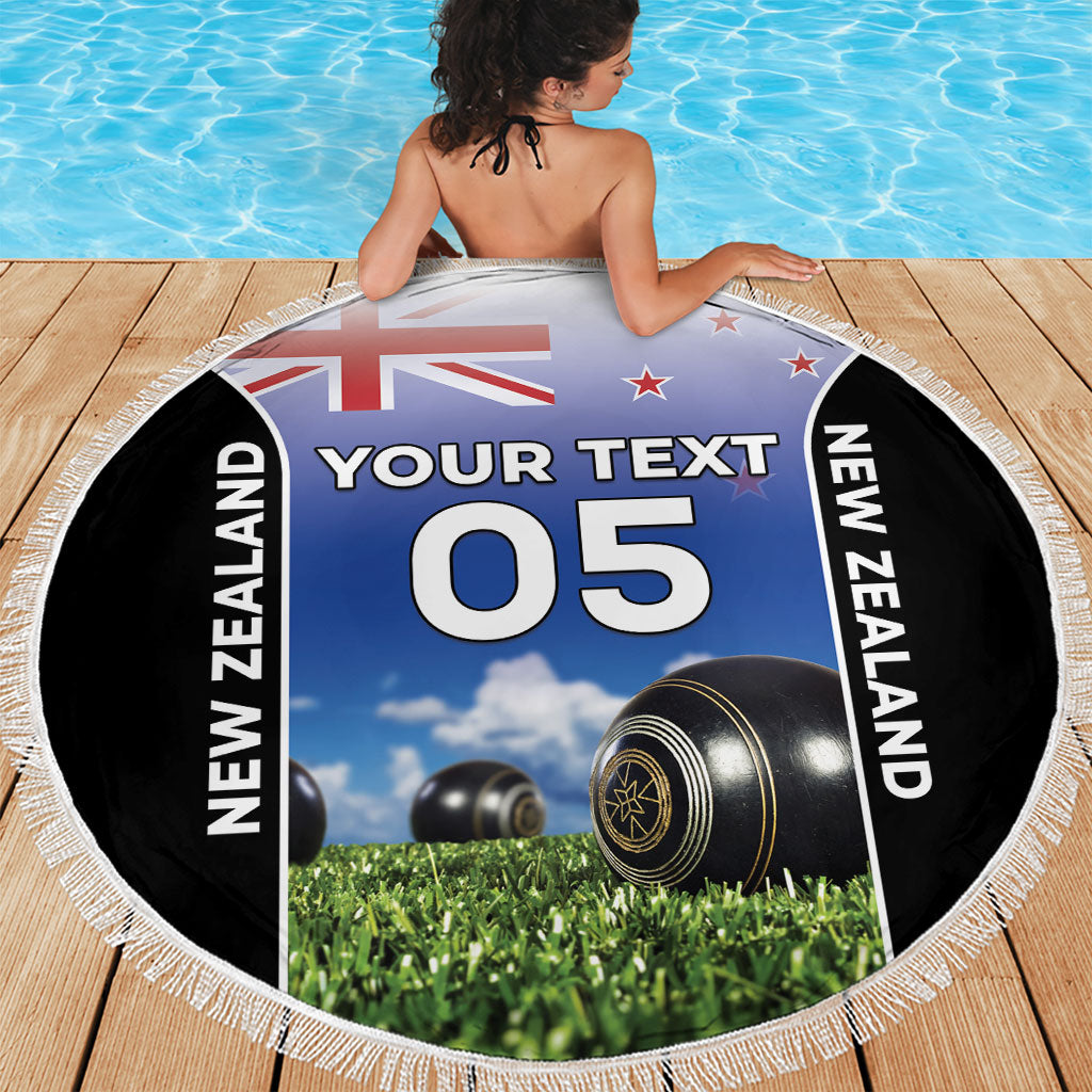 Custom New Zealand Lawn Bowls Beach Blanket Unique Style LT05 - Polynesian Pride