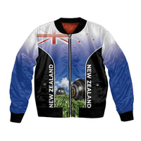 Custom New Zealand Lawn Bowls Bomber Jacket Unique Style LT05 Unisex Multicolor - Polynesian Pride