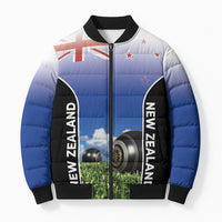 Custom New Zealand Lawn Bowls Bomber Puffer Jacket Unique Style LT05 Unisex Multicolor - Polynesian Pride