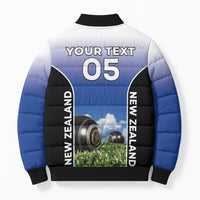Custom New Zealand Lawn Bowls Bomber Puffer Jacket Unique Style LT05 - Polynesian Pride