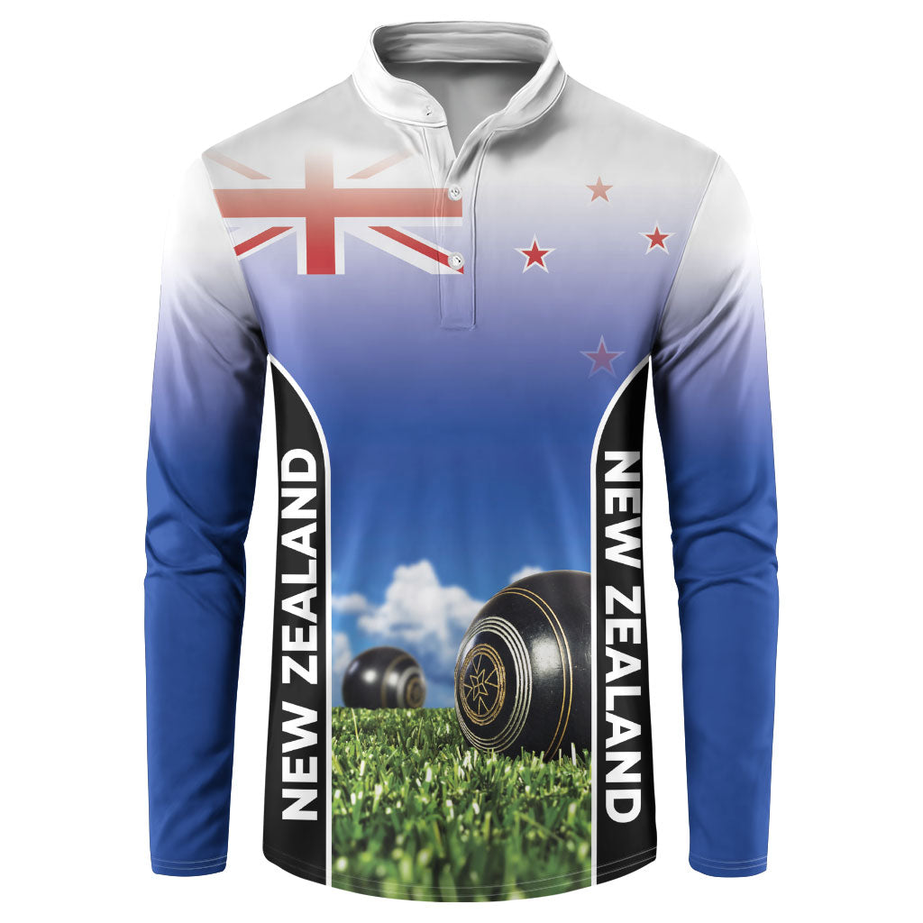 Custom New Zealand Lawn Bowls Button Sweatshirt Unique Style LT05 Multicolor - Polynesian Pride