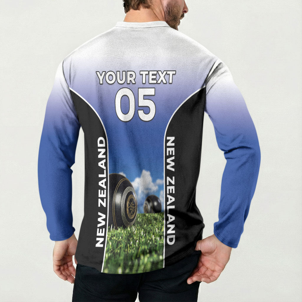 Custom New Zealand Lawn Bowls Button Sweatshirt Unique Style LT05 - Polynesian Pride