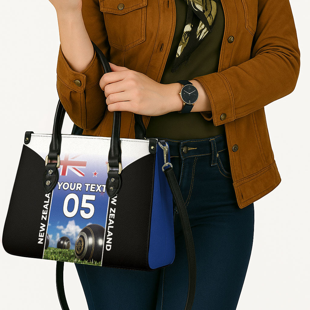 Custom New Zealand Lawn Bowls Leather Bag Unique Style LT05 - Polynesian Pride