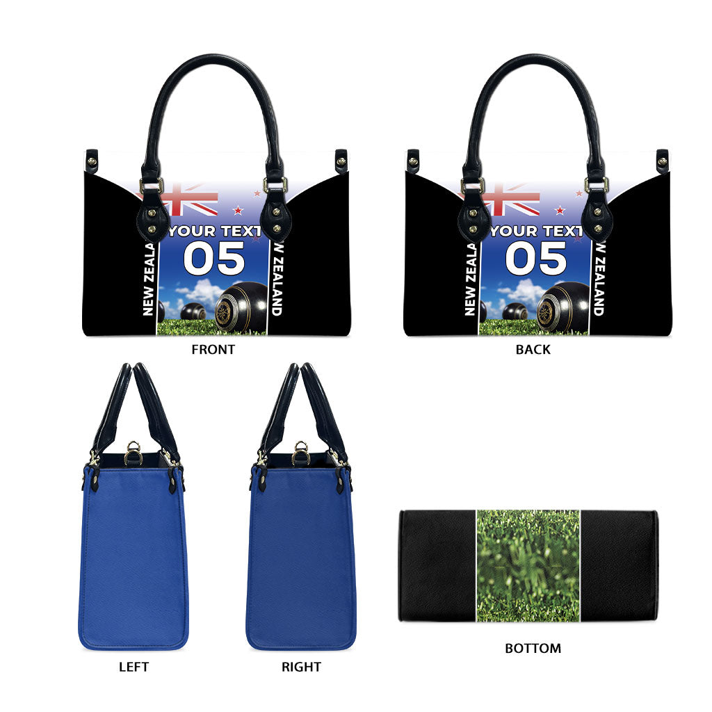Custom New Zealand Lawn Bowls Leather Bag Unique Style LT05 - Polynesian Pride