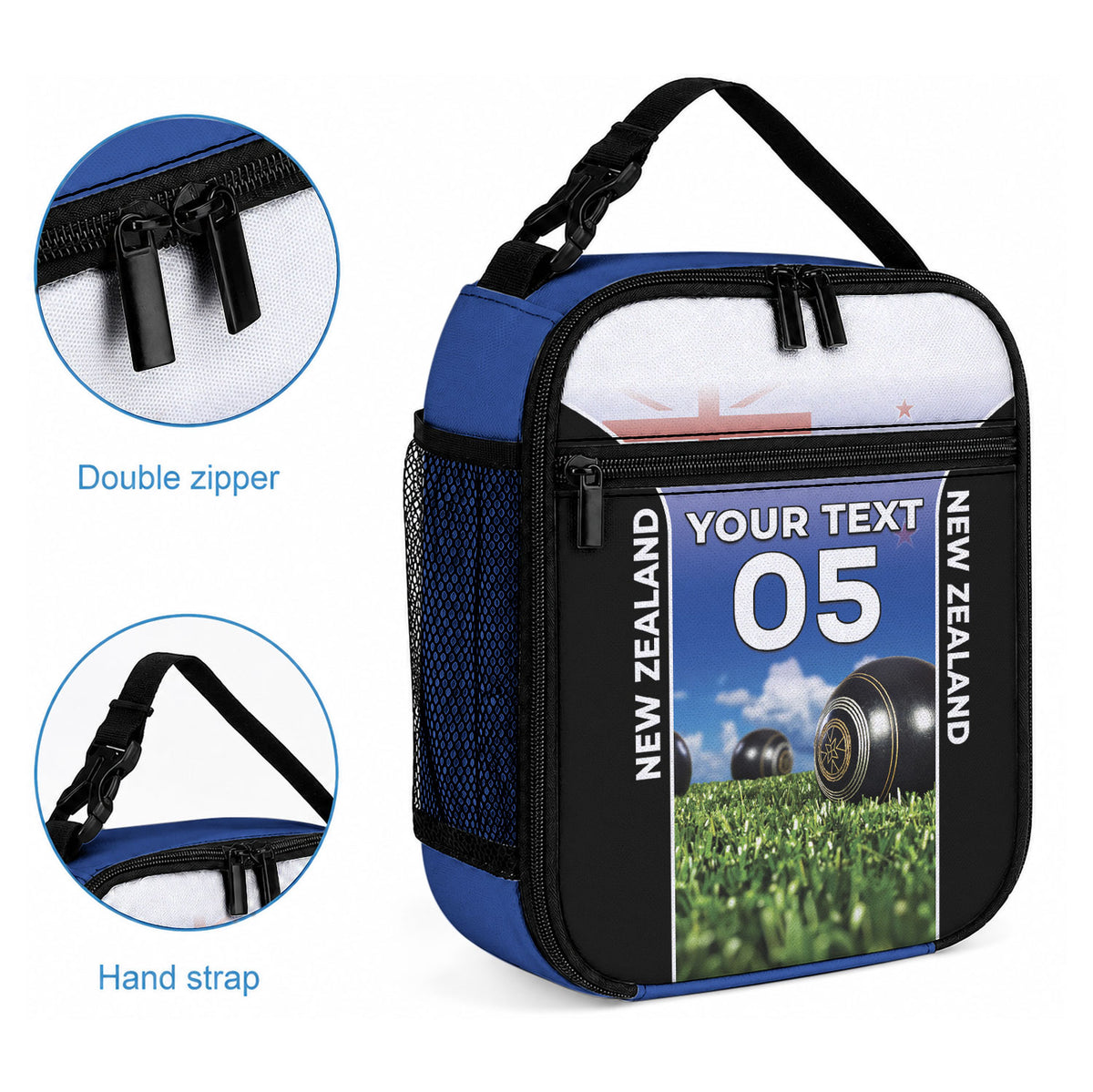 Custom New Zealand Lawn Bowls Lunch Bag Unique Style LT05 - Polynesian Pride