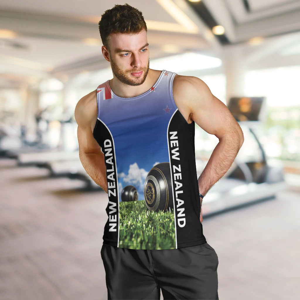Custom New Zealand Lawn Bowls Men Tank Top Unique Style LT05 Multicolor - Polynesian Pride