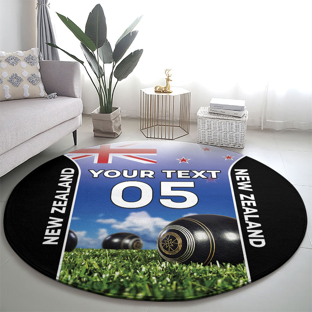 Custom New Zealand Lawn Bowls Round Carpet Unique Style LT05 - Polynesian Pride