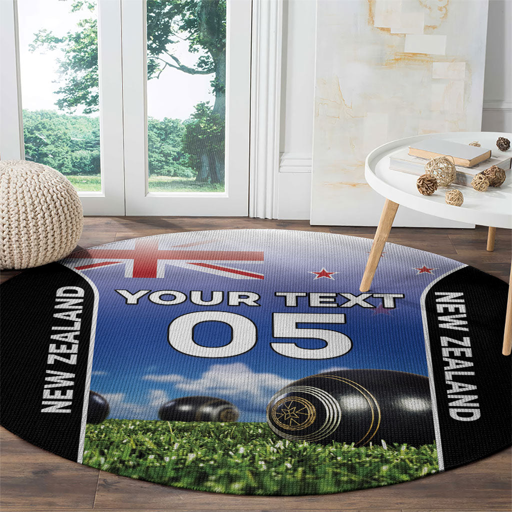 Custom New Zealand Lawn Bowls Round Carpet Unique Style LT05 - Polynesian Pride