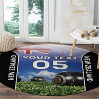 Custom New Zealand Lawn Bowls Round Carpet Unique Style LT05 - Polynesian Pride