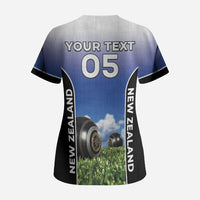 Custom New Zealand Lawn Bowls Scrub Top Unique Style LT05 - Polynesian Pride