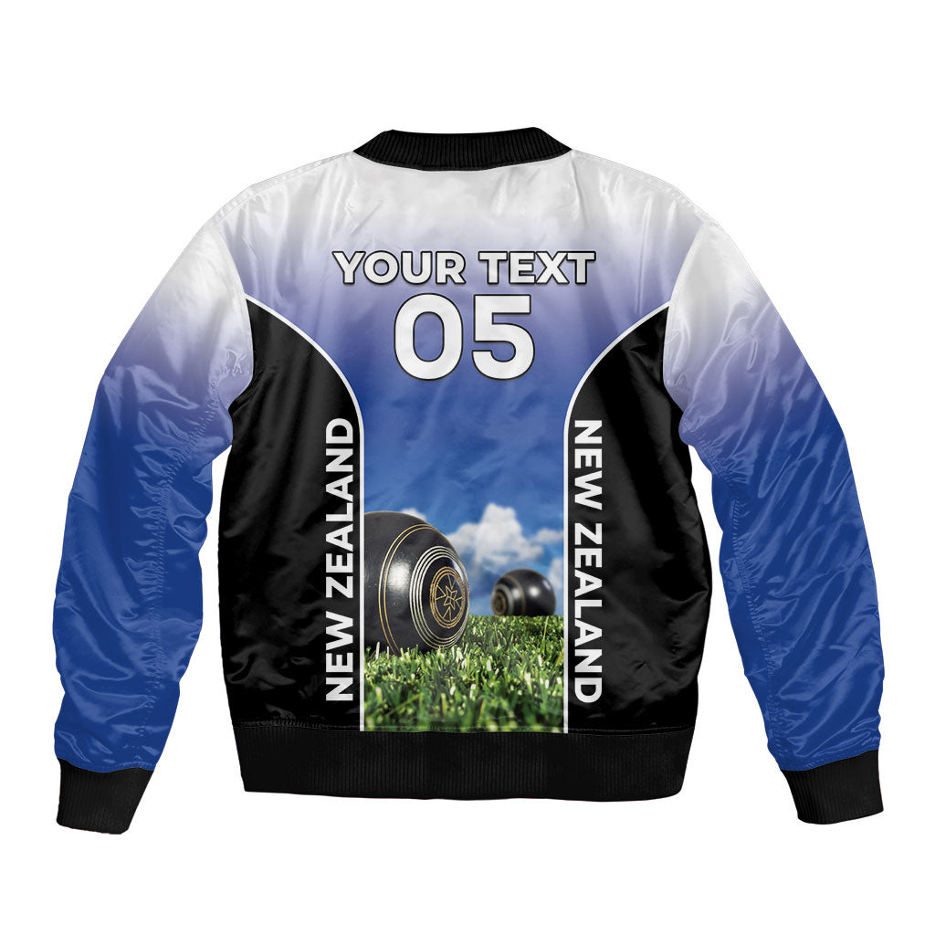 Custom New Zealand Lawn Bowls Sleeve Zip Bomber Jacket Unique Style LT05 - Polynesian Pride