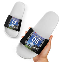 Custom New Zealand Lawn Bowls Slide Sandals Unique Style LT05 - Polynesian Pride